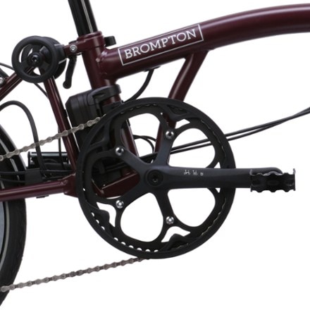 Brompton C Line Electric 4-Speed Mid Handlebar Bike with Rack 5