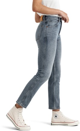 DUER High-Rise Straight Denim Jeans - Women's 3