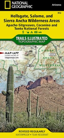 National Geographic Hellsgate, Salome, & Sierra Ancha Wilderness Areas Topographic Map 0