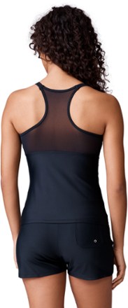 Free Country Mesh Zip-Up Racerback Swimsuit Top - Women's 1