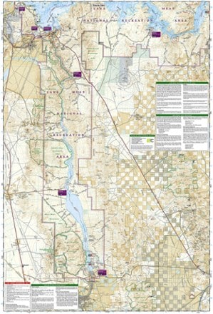 National Geographic Lake Mead National Recreation Area Topographic Map 2