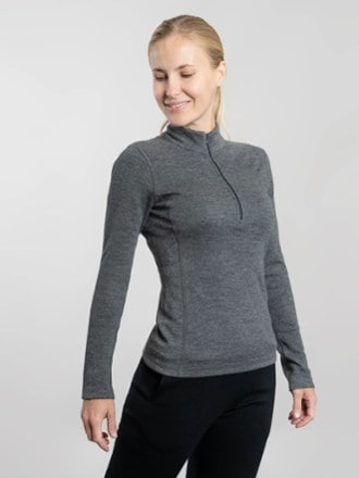 Arms of Andes 300 Lightweight Alpaca Wool Half-Zip Base Layer Top - Women's 4