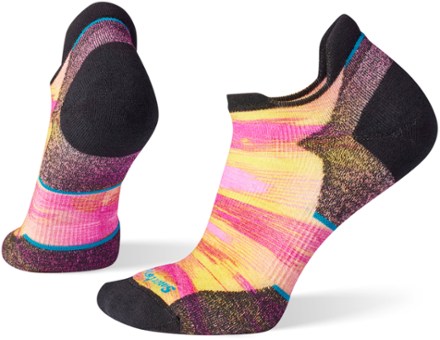 Smartwool Run Targeted Cushion Brush Stroke Print Low Ankle Socks - Women's 0