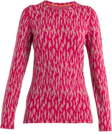 Icebreaker Merino 260 Vertex Long-Sleeve Crewe Glacial Flow Base Layer Top - Women's 0