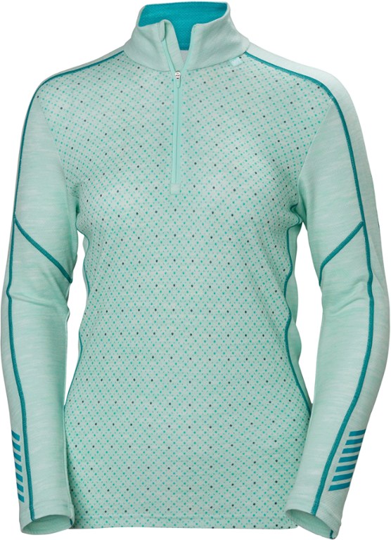 Helly Hansen Merino Midweight 1/2 Zip Base Layer Top Top de Base pour Femme Femme Helly Hansen Merino Midweight 1/2 Zip Base Layer Top Top de Base pour Femme Femme