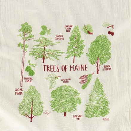 Claudia Pearson Field Guide to Maine Trees Tea Towel 2