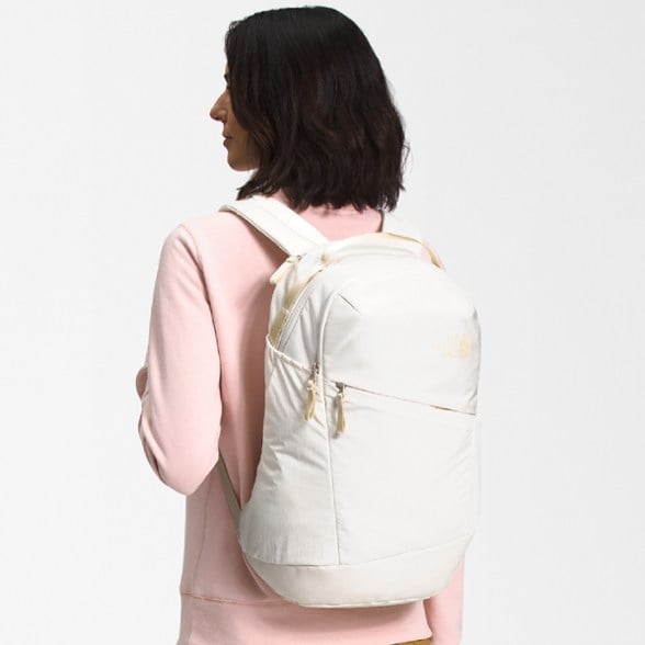 backpack north face isabella Women's by The Asphalt Grey Light Heather and TNF Black while the mesh water bottle pocket makes sure you stay hydrated Laptop Backpack Isabella Backpack The