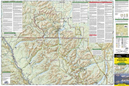 Nat Geo Trail Maps National Geographic Glacier/Waterton Lakes National Parks Trail Map | Rei  Co-Op