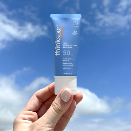 Thinksport Clear Zinc Active Face SPF 50 Sunscreen | REI Co-op