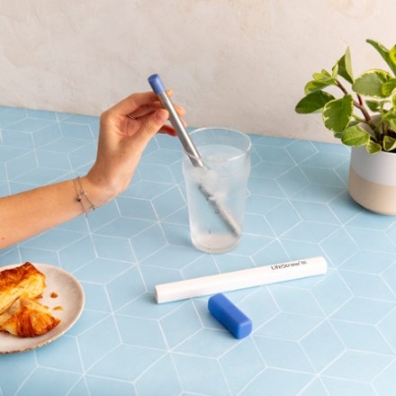 LifeStraw Sip Reusable Stainless-Steel Water Filter Straw - Package of 3 1