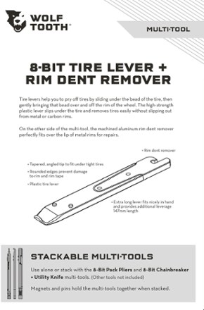 Wolf Tooth Components 8-Bit Tire Lever + Rim Dent Remover 2