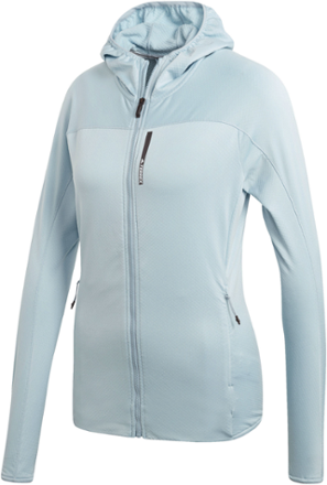 terrex tracerocker hooded fleece jacket