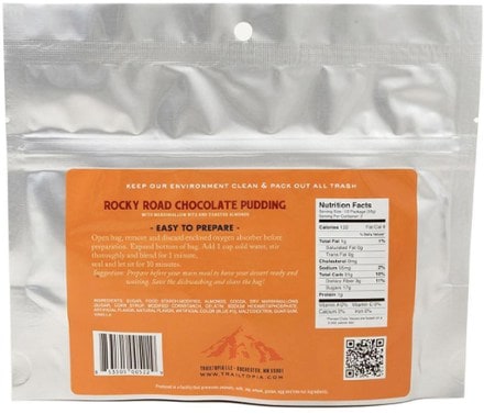 Trailtopia Rocky Road Chocolate Pudding - 2 Servings 1
