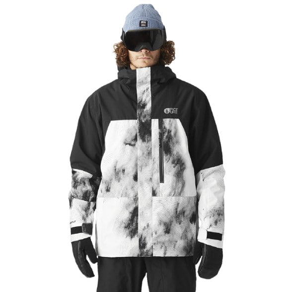 On Body Image of color Snowy Pine Print