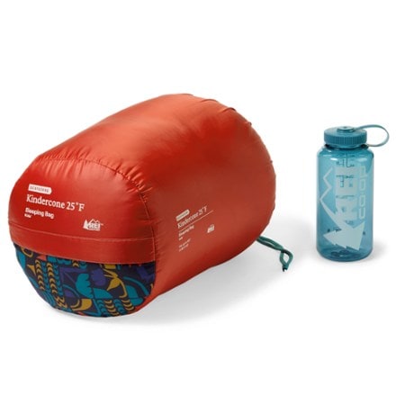 REI Co-op Kindercone 25 Sleeping Bag - Kids' Stuff sack (32oz bottle not included)