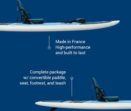 TAHE Beach Cross Tough-Tec Hybrid SUP-Yak with Paddle - 11' 2