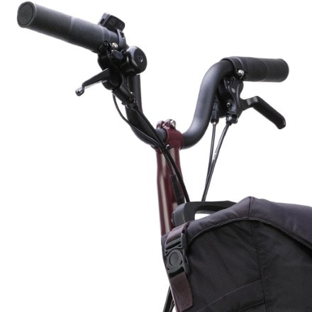 Brompton C Line Electric 4-Speed Mid Handlebar Bike with Rack 8