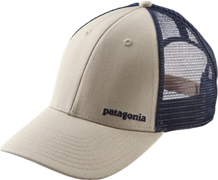 patagonia small text logo lopro trucker hat