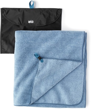 Small Hand Towel and Flannel - Blue