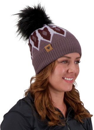 Obermeyer Fair Isle Fax Fur Pom Beanie - Women's 4