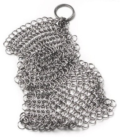 Chainmail Cast Iron Scrubber in 2023  Cast iron, Iron cleaner, Stainless  steel cleaning