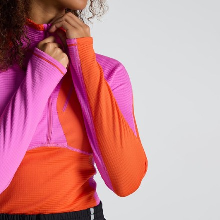 SENIQ Joytrek Grid Fleece Zip-Neck Pullover - Women's 5