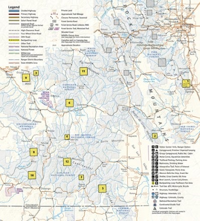 National Geographic Colorado Backpacking Loops South Topographic Map Guide 1