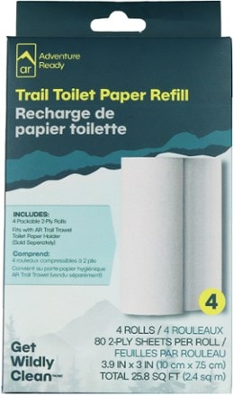 Adventure Ready Trail Toilet Paper Refill - Package of 4 Rolls 0