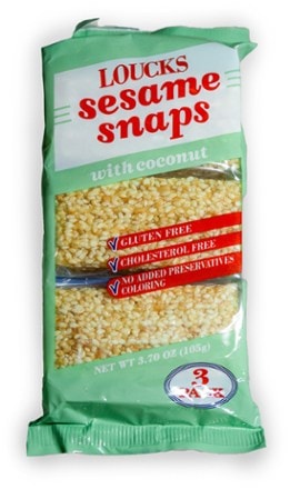 Loucks Sesame Snaps with Coconut - Package of 3 0
