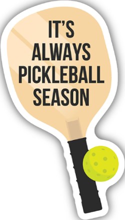 Stickers Northwest It's Always Pickleball Season Sticker 0