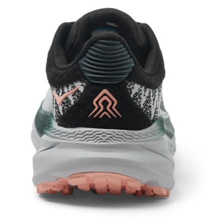 HOKA Challenger 7 Trail-Running Shoes - Women's Back view (Harbor Mist/Spruce)