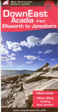 Map Adventures DownEast Acadia Map - Ellsworth to Jonesboro 0