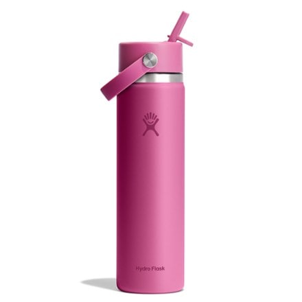 Hydro Flask Wide-Mouth Vacuum Water Bottle with Flex Straw Cap - 24 fl. oz. 0