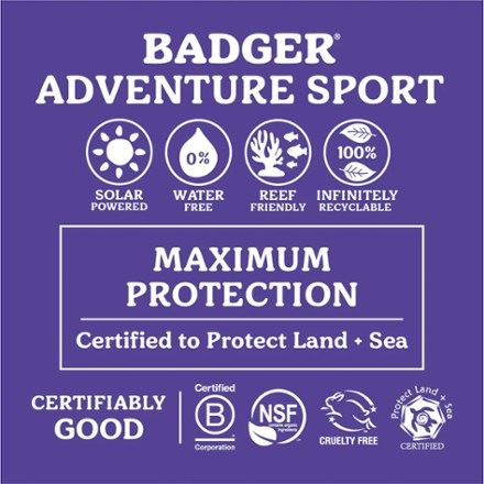 Badger SPF 50 Adventure Sport Mineral Sunscreen - 2.4 oz. Tin 3