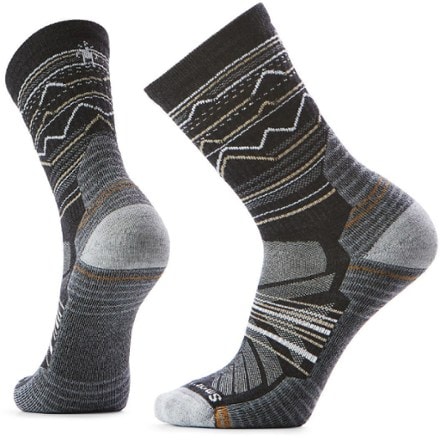 Smartwool Hike Light Cushion Mountain Range Pattern Crew Socks - Men's 0