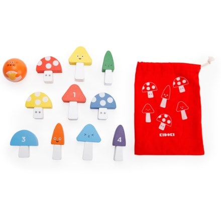 Kikkerland Mini Mushroom Bowling Game 4