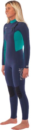 Sisstrevolution Seven Seas 4/3 Chest-Zip Full Wetsuit - Women's 2
