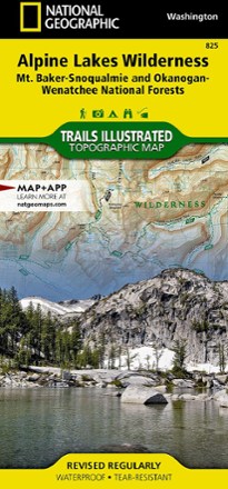 National Geographic Alpine Lakes Wilderness Topographic Map 0