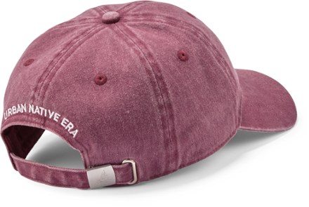 Urban Native Era You Are On Native Land Everyday Cap Back view (Wine)