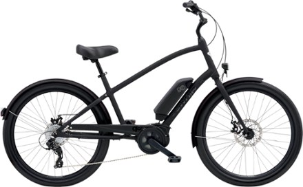 black electric cruiser city bike