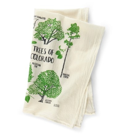 Claudia Pearson Field Guide to Colorado Trees Tea Towel 3