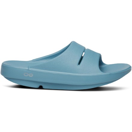OOFOS OOahh Slide Sandals Blue 10 Mens/12 Womens