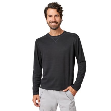 Free Country Sueded Pique Long-Sleeve Crew Shirt - Men's 0