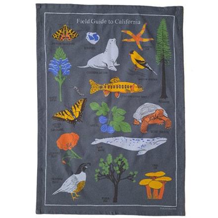 Claudia Pearson Field Guide to California Tea Towel 0