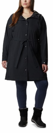 Columbia Women's Here And There Trench Long Jacket Plus Sizes