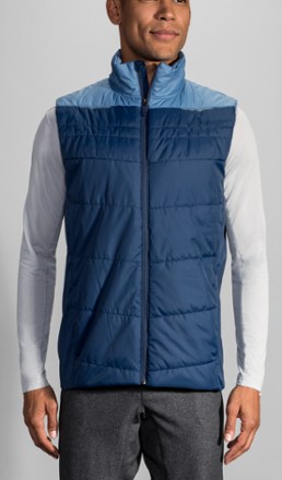 brooks vest mens blue