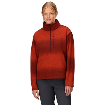 Marmot Heavyweight Drop Line Printed Half-Zip Fleece Pullover - Women's 0