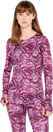 Terramar Cloud Nine Scoop Neck Crew Base Layer Top - Women's 0
