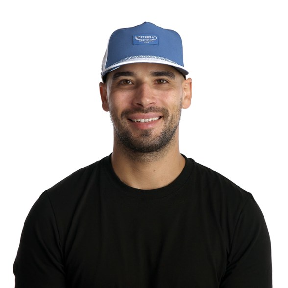 On Body Image of color Steel Blue/White