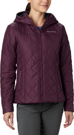 columbia copper crest hooded quilted jacket